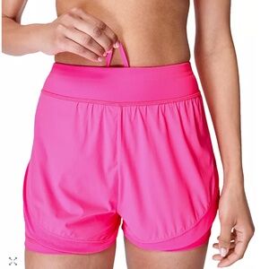 SWEATY BETTY Training Day Shorts- Size M- Hot  Pink